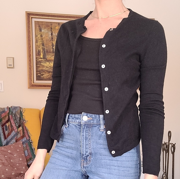 Vintage Sweaters - Silk cashmere cardigan